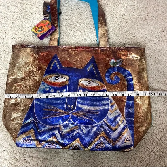 Laurel Burch Artistic  Cat Tote - Picture 3 of 15